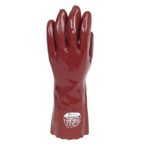 Polyco Polygen Plus (35cm) Red PVC Chemical Resistant Gauntlet - Image 5