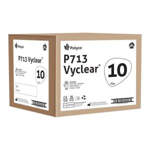 Polyco Vyclear 35cm Clear PVC Glove - Image 3