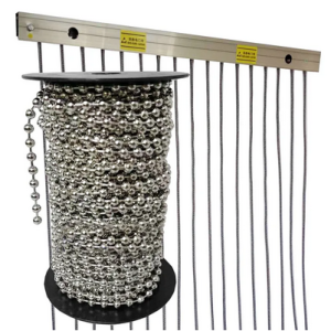 Spacing Of 8cm Conductive Door Curtain Width 2m * Height 1m Diameter 6mm Static Conductive Stainless Steel Bead Curtain - Image 1