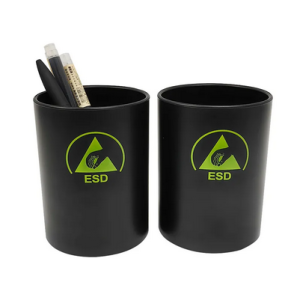 Black ESD Antistatic Plastic Pen Holder ESD Desk Organizer For Cleanroom Purification Workshop - Image 1
