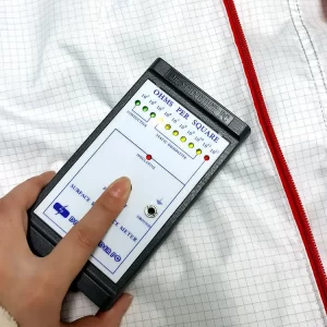 Dust Free Anti Static Cleanroom Jumpsuit With Hood White Washable - Image 5