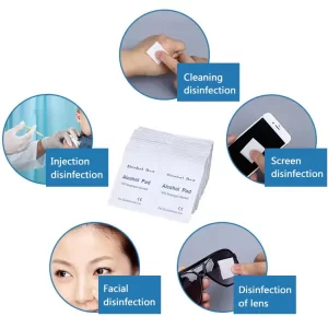 Disposable 70% Alcohol Disinfection Cotton Piece 100 Pcs/Box - Image 2
