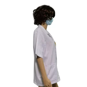 2.5mm Gird T-Shirt Industrial Work Clothes For Cleanroom ESD Antistatic - Image 3