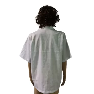2.5mm Gird T-Shirt Industrial Work Clothes For Cleanroom ESD Antistatic - Image 4