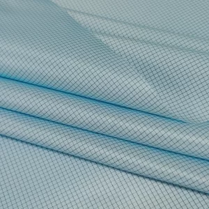 Anti Static 5mm Grid Woven ESD Fabric With Composition 98% Polyester 2% Carbon - Image 2