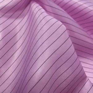 Cleanroom 5mm Stripe ESD Anti-Static Coverall With Hood Velcro Open Front - Image 3