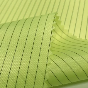 Cleanroom 5mm Stripe ESD Anti-Static Coverall With Hood Velcro Open Front - Image 5