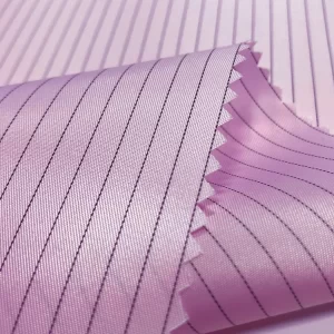 Cleanroom 5mm Stripe ESD Anti-Static Coverall With Hood Velcro Open Front - Image 6