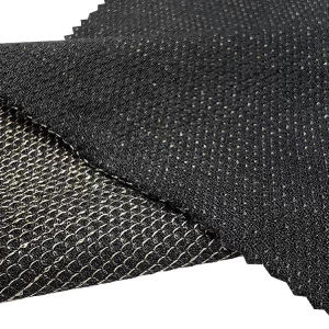 165GSM 90% Nylon 10% Conductive Black Silver Knitted Fabric With Super Earthing - Image 4