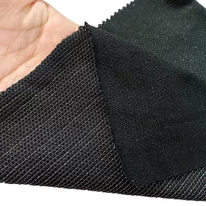 165GSM 90% Nylon 10% Conductive Black Silver Knitted Fabric With Super Earthing - Image 2
