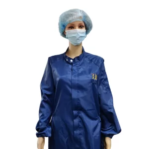 5mm Stripe Waterproof Dark Blue Anti Static ESD Washable Coverall Without Hood - Image 3
