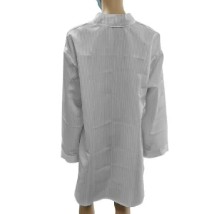 Round Sleeve Pullover Cleanroom Smock Apparels With Reliable Static Dissipation - Image 2