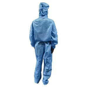 Washable Lightweight Clean Room Anti Static Overall With 99% Polyester 1% Carbon - Image 5