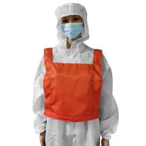 Cleanroom Dust Free ESD High Visibility Safety Vest Conforms To IEC 61340 Standard - Image 2