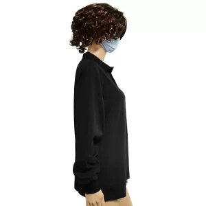 ESD Long Sleeve POLO Shirt With ESD Symbol Meets Garment Standard EN 61340-5-1 - Image 2