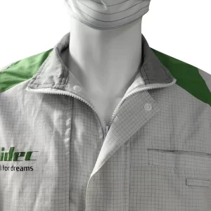 65% Polyester 33% Cotton 2% Carbon Fiber Cleanroom Garment Antistatic Lab Coat - Image 3