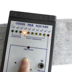 60% Polyester 30% Cotton 10% Carbon Fiber ESD Fabric Rib Knitting Antistatic Fabric For T-Shirt Collar - Image 6