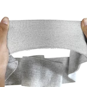 60% Polyester 30% Cotton 10% Carbon Fiber ESD Fabric Rib Knitting Antistatic Fabric For T-Shirt Collar - Image 5