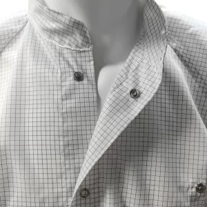 5mm Grid ESD Antistatic Safety Coat Breathable Mesh Back For Cleanroom - Image 3