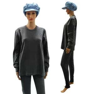 ESD Cotton Knitted Underwear Set Dust Free Unisex Anti Static Clothes Personal Safety - Image 1