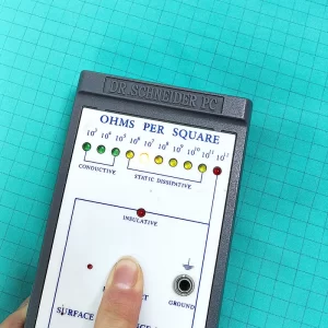 ESD Antistatic 7mm Grid Fabric 98% Polyester+2% Conductive Carbon Fabric for ESD Clothes - Image 3