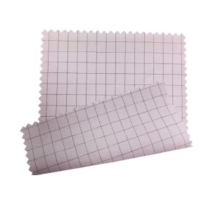 ESD Clothing Pink 7mm Grid Fabric 98% Polyester+2% Conductive Carbon ESD Antistatic Fabric - Image 2