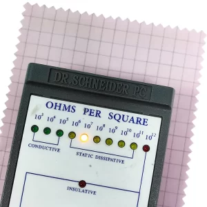 ESD Clothing Pink 7mm Grid Fabric 98% Polyester+2% Conductive Carbon ESD Antistatic Fabric - Image 4