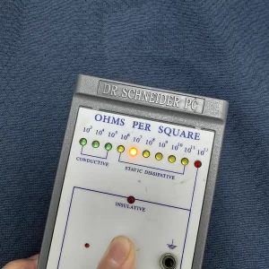 6mm Diamond Navy Blue Knitted Antistatic Fabric for ESD Coat and Polo Shirt - Image 3