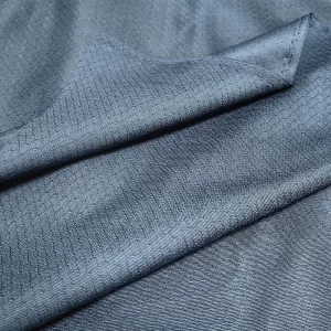 6mm Diamond Navy Blue Knitted Antistatic Fabric for ESD Coat and Polo Shirt - Image 4