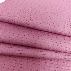 Pink 5mm Stripe ESD Fabric 1/2 Antistatic TR Conductive Fabric For Lab Garment - Image 2