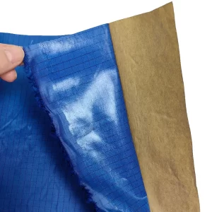 100D Adhesive ESD Antistatic Striped Silk Fabric Self Adhesive Polyester Mesh Anti Static Fabric - Image 2