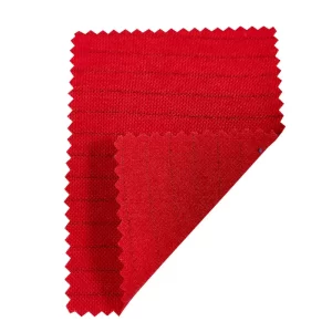 Cvc Knitted Pique Antistatic Fabric For Esd Polo Shirt Red Yellow 260gsm - Image 3