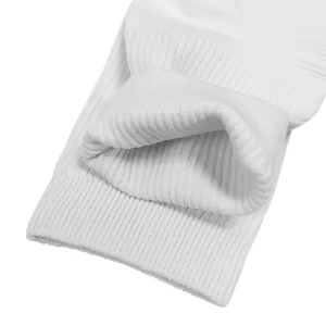 High Quality White Dust Free Cotton Sweat Absorbing Antibacterial Socks Cleanroom Socks with Elastic Closure - Image 4