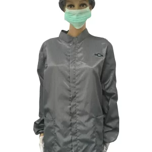 Biotech / Pharmaceutical Industries ESD Coverall Stand Up Collar With Hood - Image 2