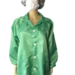 Economic ESD Safe Clothing Anti Static Lab Coat Lightweight For ESD Protected Areas - Image 3