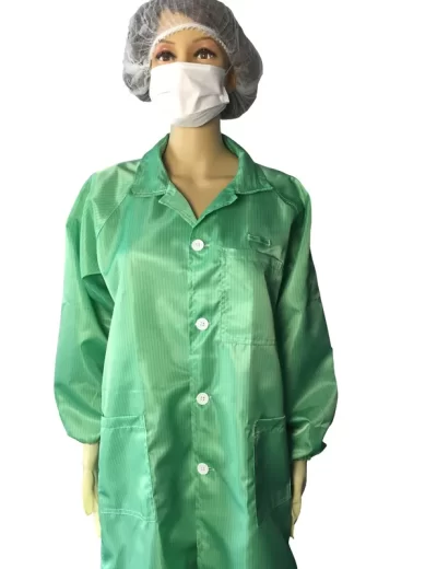 Economic ESD Safe Clothing Anti Static Lab Coat Lightweight For ESD Protected Areas - Image 3