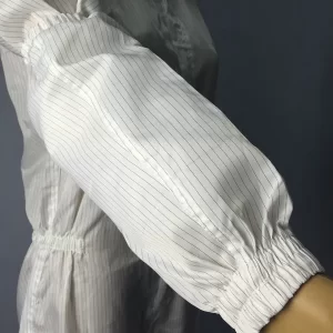 One Size ESD Safe Clothing Anti Static Sleeves Fits All 5mm Stripe Grid On Stock - Image 2