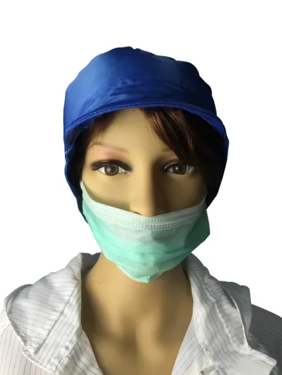 Breathable Re Useable ESD Safe Clothing ESD Hat 5x5 Cm Top Mesh Window - Image 2