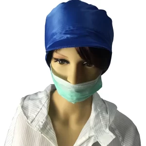 Breathable Re Useable ESD Safe Clothing ESD Hat 5x5 Cm Top Mesh Window - Image 3