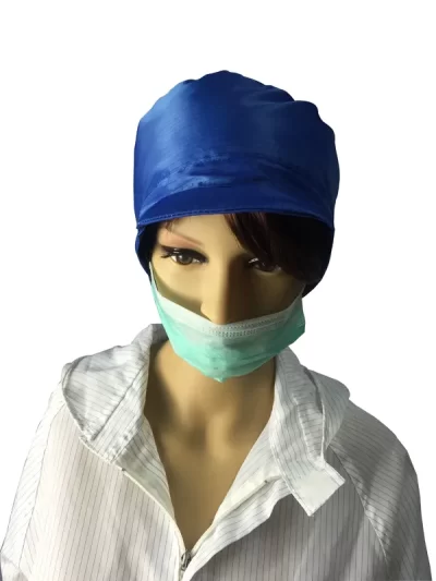 Breathable Re Useable ESD Safe Clothing ESD Hat 5x5 Cm Top Mesh Window - Image 3