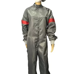 Biotech / Pharmaceutical Industries ESD Coverall Stand Up Collar With Hood - Image 3