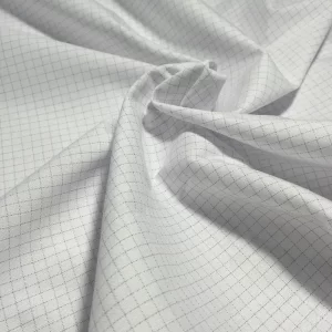 ESD Plain Grid T C Fabric 65% Cotton 33% Polyester 2% Carbon Filament 4mm Grid - Image 4