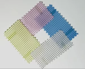 Antistatic 2.5mm Grid ESD Fabric Polyester 1/2 Twill White Blue Yellow Pink Stock - Image 3