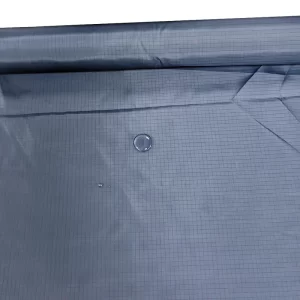 Blue 5mm Grid 98% Polyester ESD Antistatic Waterproof Fabric for Cleanroom Clothing - Image 5