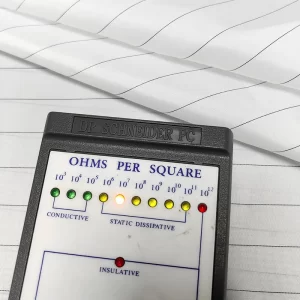 Lab Lint Free Anti-static 17MM Stripe 99% Polyester+1% Conductive Filament ESD Antistatic Fabric - Image 4