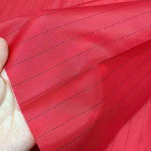 Red 17MM Stripe 99% Polyester+1% Conductive Stripe Lab Lint Free Anti-static ESD Antistatic Fabric - Image 4