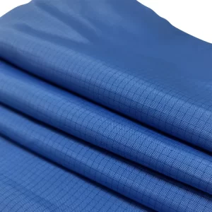 Blue 65% Polyester 32% Cotton 2% Carbon Fiber ESD Fabric Black 4mm Grid Conductive Wire Red Anti Static TC Fabric - Image 5