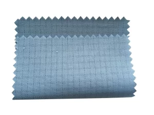 ESD Plain Grid T C Fabric 65% Cotton 33% Polyester 2% Carbon Filament 4mm Grid - Image 2