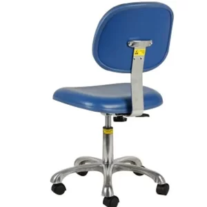 Industrial Comfortable ESD Safe Chairs PU Leather Color Black Or Blue Arm Rest Optional - Image 3