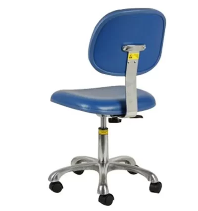 Industrial Comfortable ESD Safe Chairs PU Leather Color Black Or Blue Arm Rest Optional - Image 3